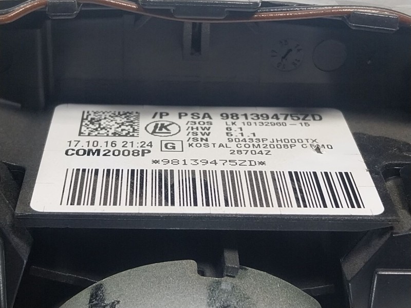 Recambio de mando luces para citroën c4 cactus 1.2 vti 82 referencia OEM IAM  98139475ZD 