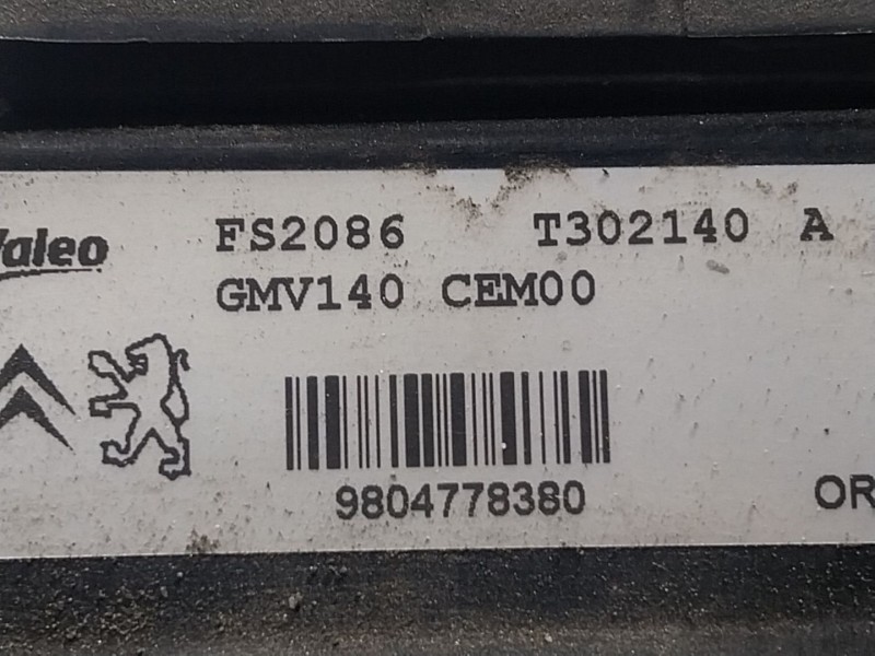 Recambio de electroventilador para peugeot 508 i (8d_) 1.6 bluehdi 120 referencia OEM IAM  9804778380 