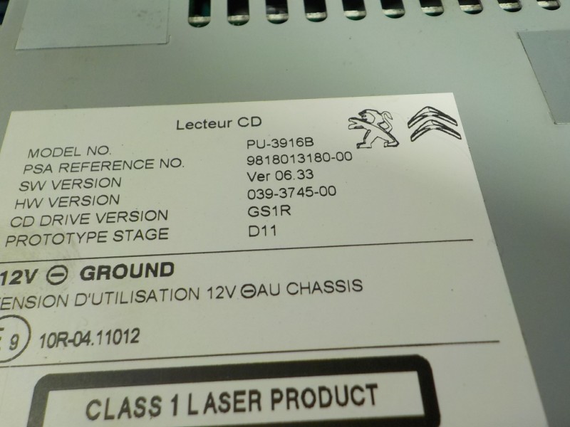 Recambio de sistema audio / radio cd para ds ds 4 crossback 1.6 thp referencia OEM IAM  9818013180 