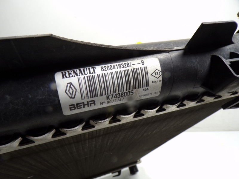 Recambio de radiador agua para renault kangoo z.e. referencia OEM IAM 8200418328 8200418328B 