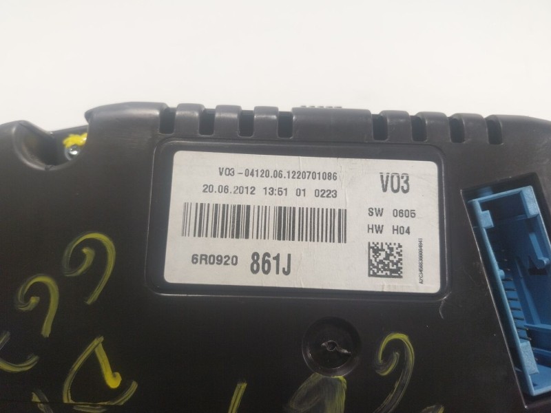 Recambio de cuadro instrumentos para volkswagen polo v (6r1, 6c1) 1.6 tdi referencia OEM IAM  6R0920861J 