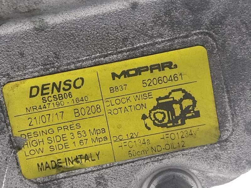 Recambio de compresor aire acondicionado para fiat 500 (312_) 1.2 (312axa1a) referencia OEM IAM  52060461 