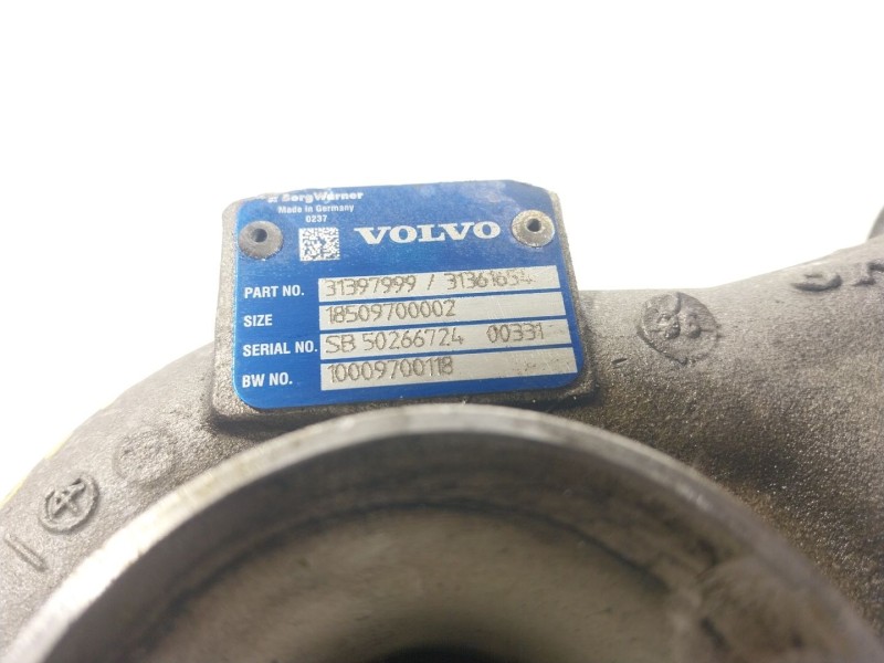 Recambio de turbocompresor para volvo xc60 2.0 diesel cat referencia OEM IAM  31397999 