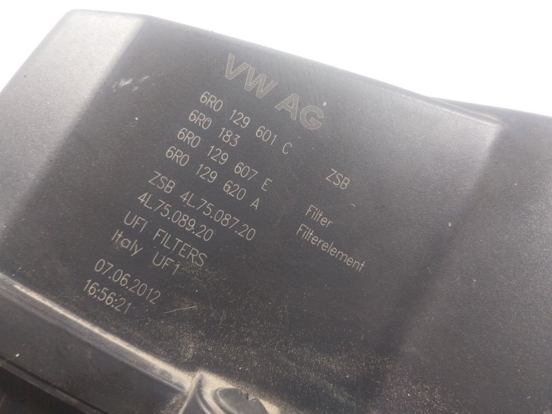 Recambio de filtro aire para volkswagen polo v (6r1, 6c1) 1.6 tdi referencia OEM IAM 6R0129607E 6R0129601C 