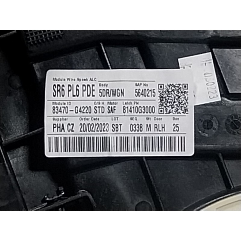 Recambio de elevalunas trasero izquierdo para hyundai i30 (pde, pd, pden) 2.0 n referencia OEM IAM  83470G4220 