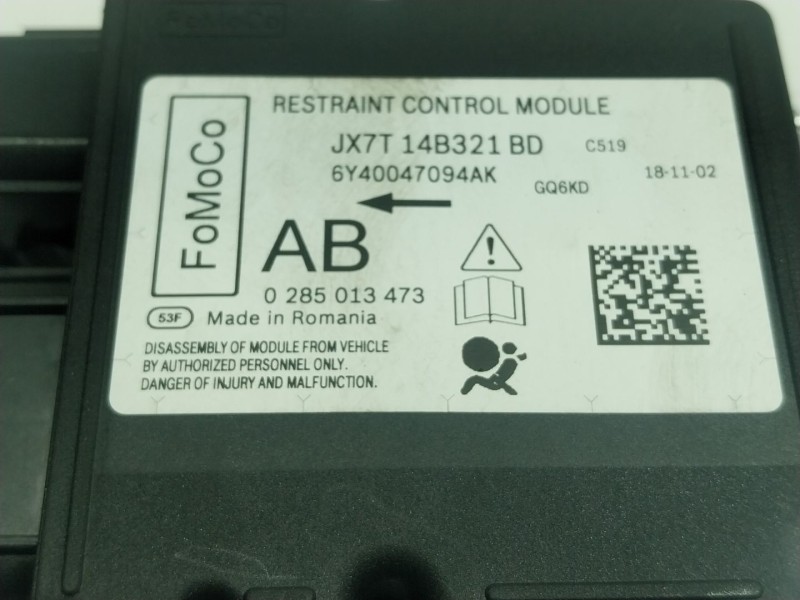 Recambio de centralita airbag para ford focus iv (hn) 1.5 ecoboost referencia OEM IAM 2574155 JX7T14B321BD 