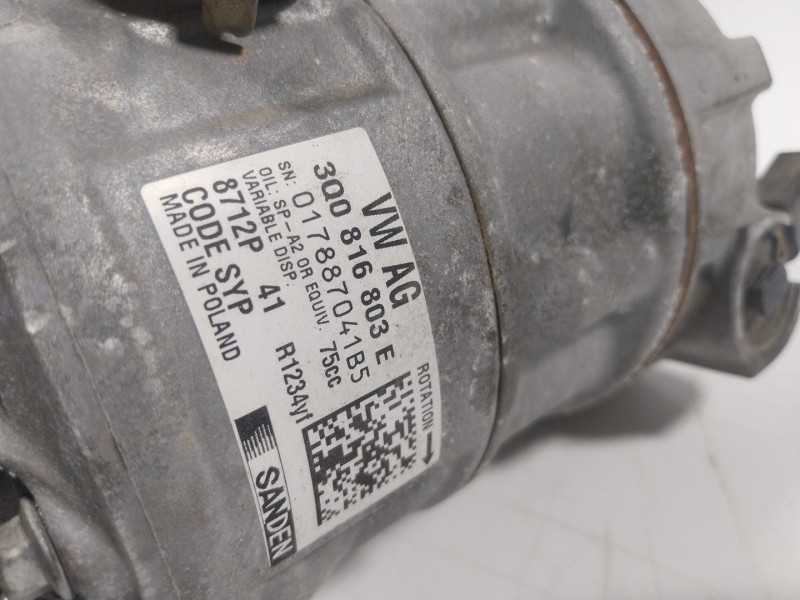 Recambio de compresor aire acondicionado para volkswagen t-cross (c11, d31) 1.0 tsi referencia OEM IAM 3Q0816803E 3Q0816803E 