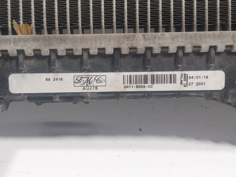 Recambio de radiador agua para ford ecosport 1.0 ecoboost referencia OEM IAM  GN118005CC 