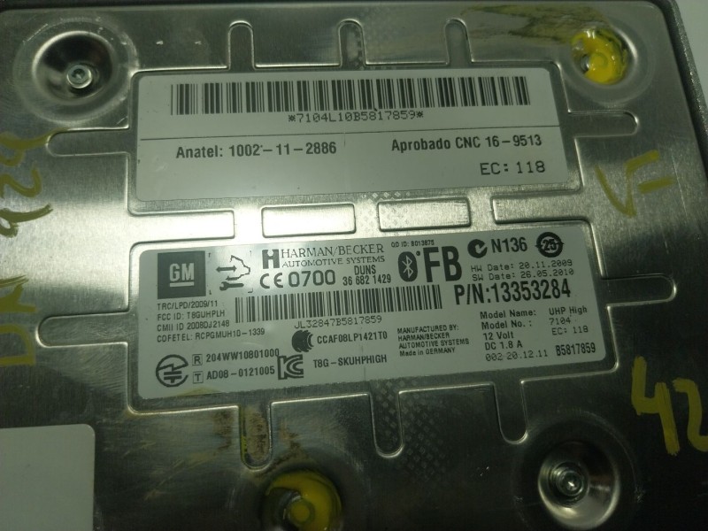 Recambio de modulo electronico para opel astra j gtc 2.0 cdti (08) referencia OEM IAM  13353284 