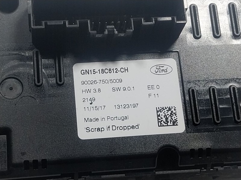 Recambio de mando climatizador para ford ecosport 1.0 ecoboost referencia OEM IAM  GN1518C612CH 