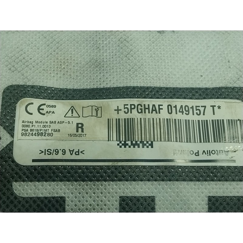 Recambio de airbag lateral delantero derecho para citroën c3 / c3 origin iii (sx) 1.2 vti 82 referencia OEM IAM   