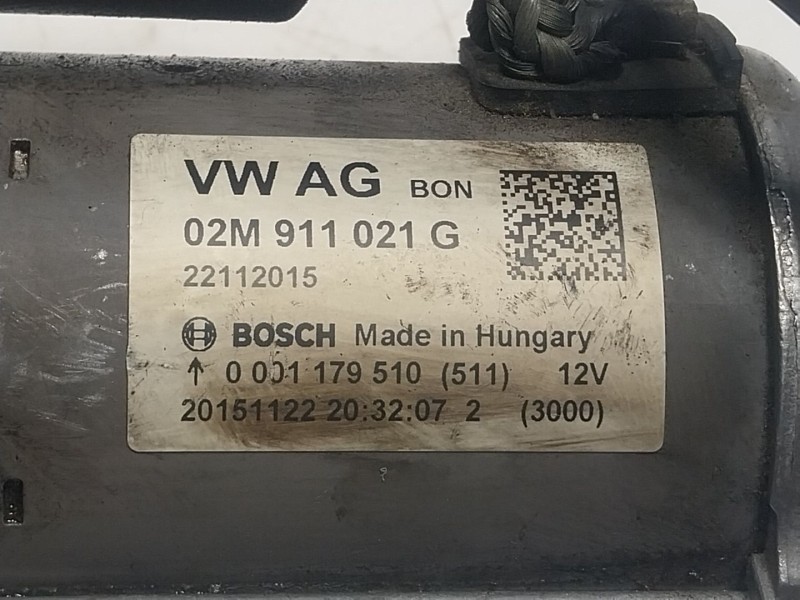 Recambio de motor arranque para volkswagen polo v (6r1, 6c1) 1.0 referencia OEM IAM  02M911021G 