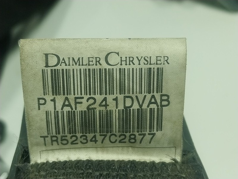 Recambio de cinturon seguridad trasero derecho para chrysler grand voyager v (rt) 2.8 crd referencia OEM IAM  P1AF241DVAB 