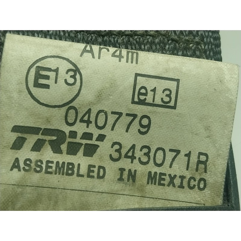 Recambio de cinturon seguridad trasero derecho para chrysler grand voyager v (rt) 2.8 crd referencia OEM IAM  P1AF241DVAB 