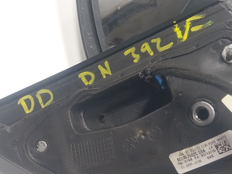 Recambio de espejo derecho para volkswagen polo v (6r1, 6c1) 1.0 referencia OEM IAM  6C185702C 