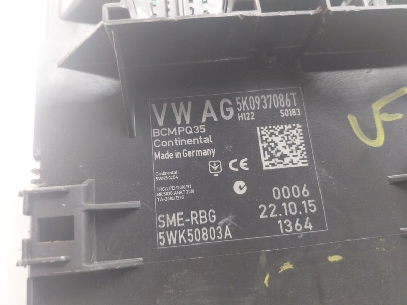 Recambio de modulo electronico para seat alhambra (710, 711) 2.0 tdi referencia OEM IAM  5K0937086T 