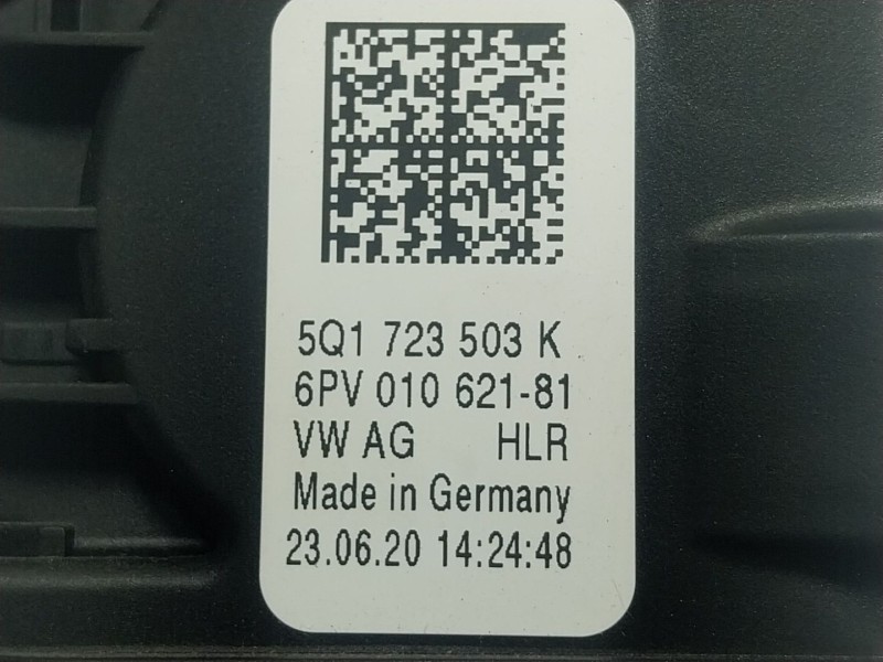 Recambio de potenciometro pedal para seat leon (5f1) 1.6 tdi referencia OEM IAM 5Q1723503K 5Q1723503K 