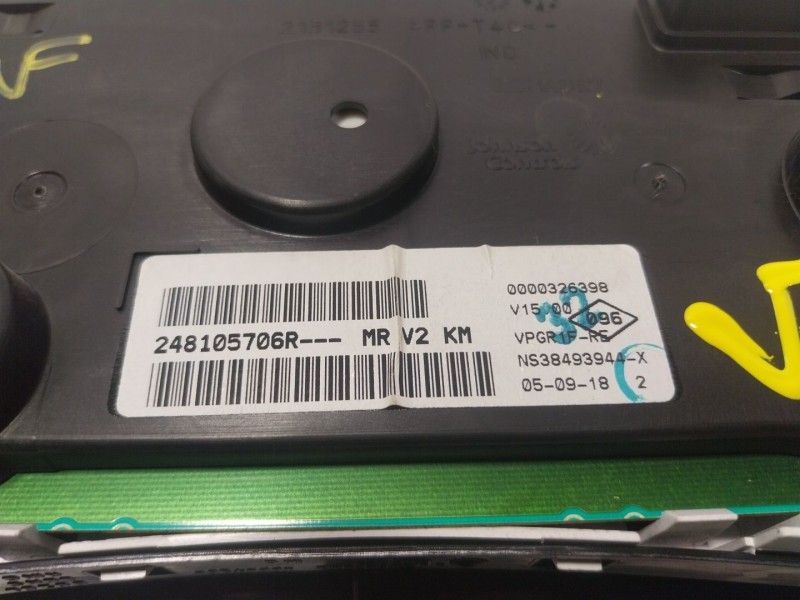Recambio de cuadro instrumentos para dacia sandero ii 1.0 tce 90 gpf referencia OEM IAM 248102383R 248105706R 