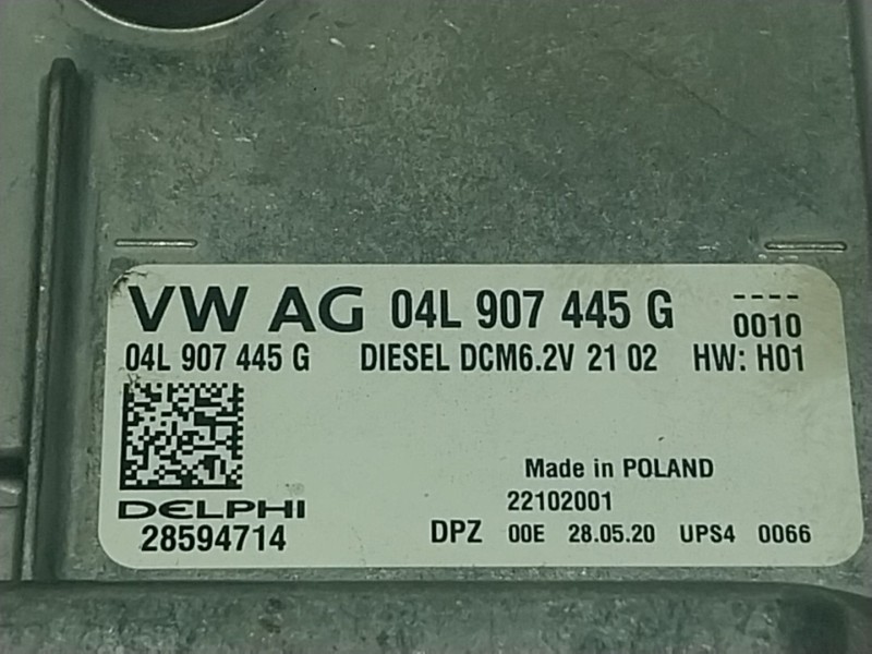Recambio de centralita motor uce para seat leon (5f1) 1.6 tdi referencia OEM IAM 04L906056TJ 04L907445G 