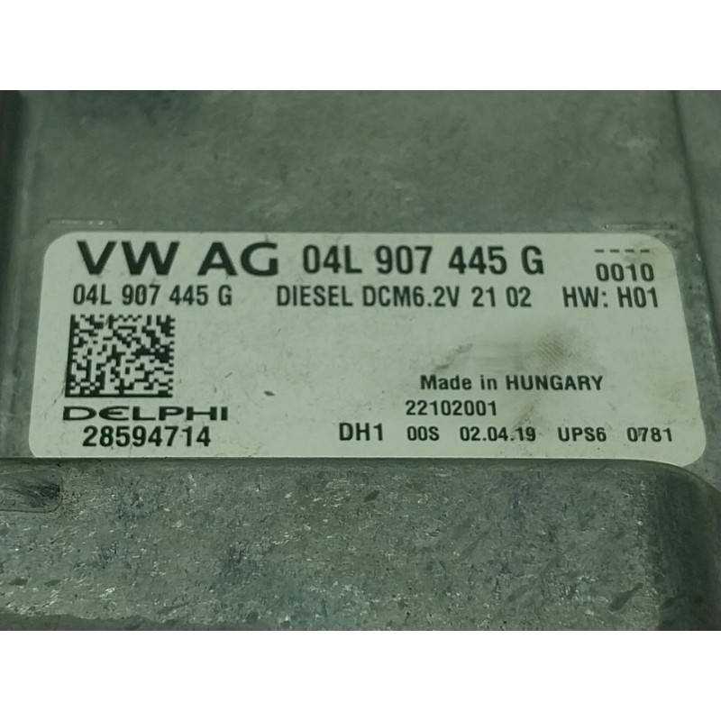 Recambio de centralita motor uce para volkswagen golf vii (5g1, bq1, be1, be2) 1.6 tdi referencia OEM IAM  04L907445G 