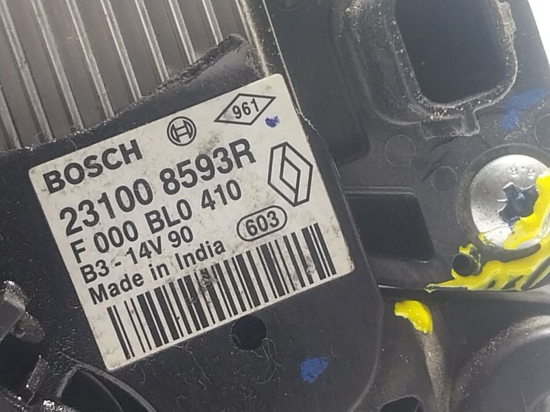 Recambio de alternador para dacia sandero ii tce 90 (b8m1, b8ma) referencia OEM IAM 231002854R 231008593R 