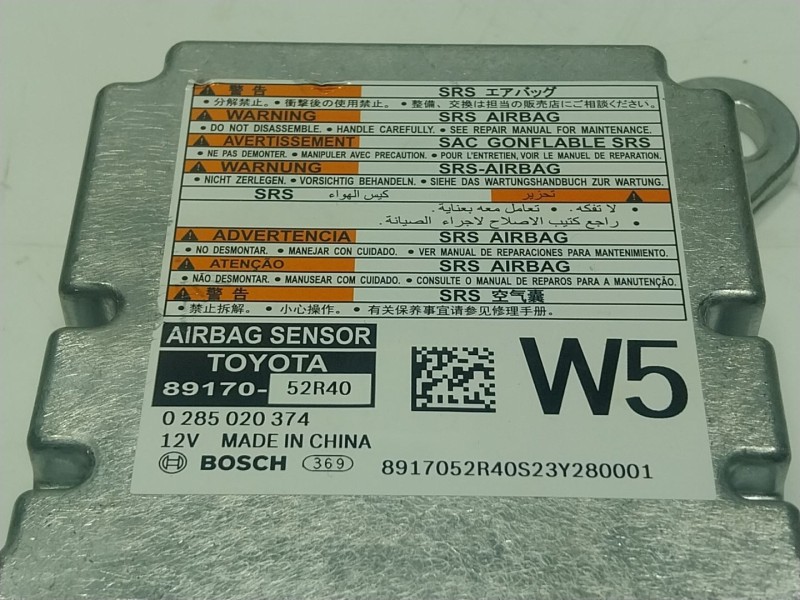 Recambio de centralita airbag para lexus lbx hybrid 1.5 vvti hybrid (mayh10l) referencia OEM IAM  8917052R40 