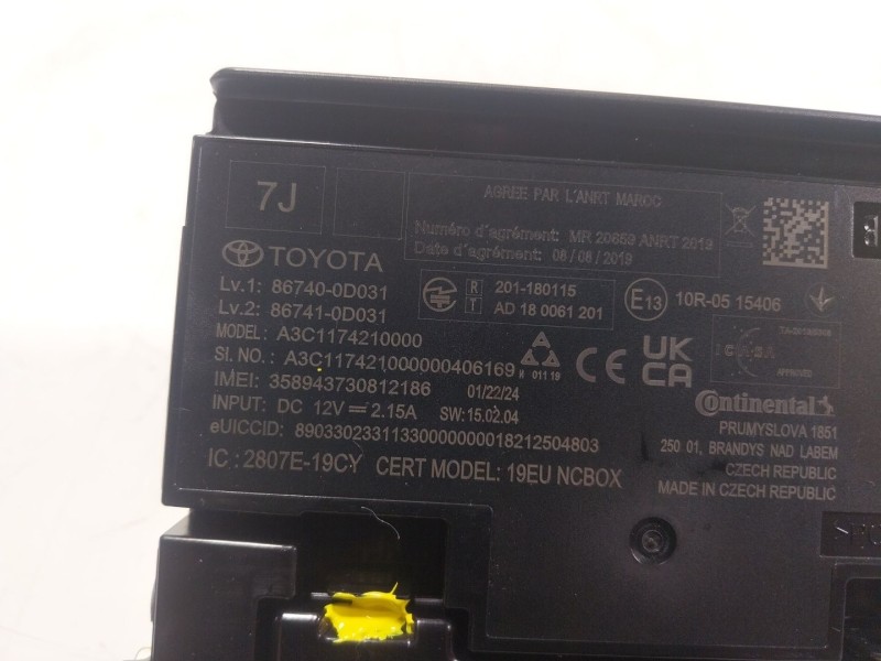 Recambio de modulo electronico para toyota yaris cross (mxp_) 1.5 hybrid (mxpj10) referencia OEM IAM  867400D031 