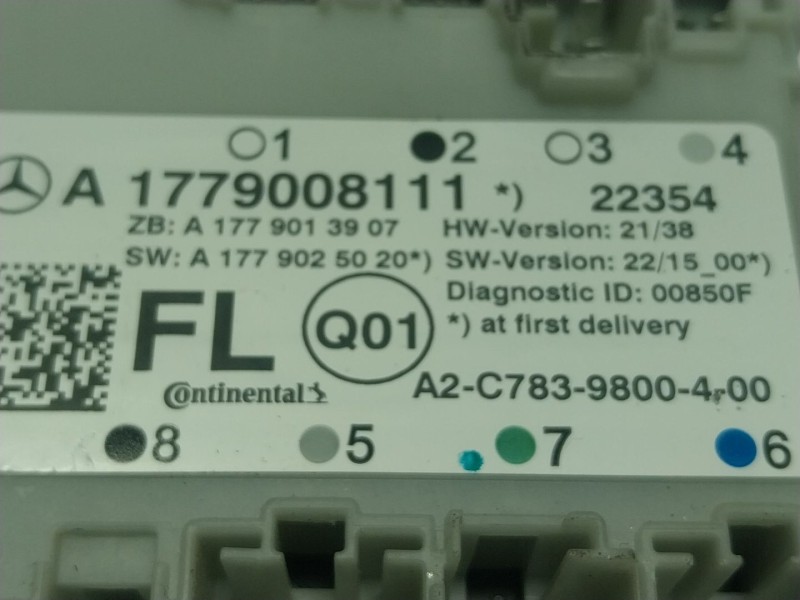 Recambio de modulo electronico para mercedes-benz clase a berlina (bm 177) referencia OEM IAM  A1779008111 
