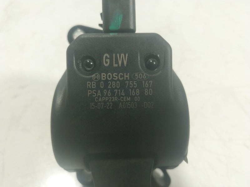 Recambio de potenciometro pedal para peugeot 3008 monospace (0u_) 1.6 bluehdi 120 referencia OEM IAM  9671416880 