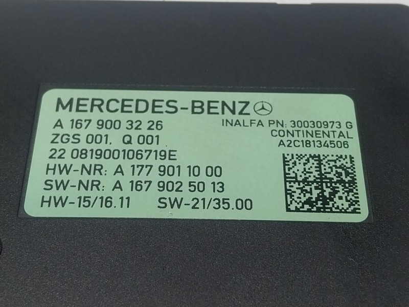 Recambio de modulo electronico para mercedes-benz clase a berlina (bm 177) referencia OEM IAM  A1679003226 