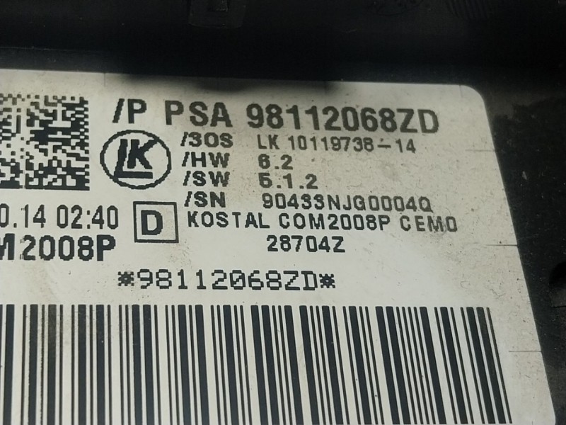 Recambio de mando luces para peugeot 508 i (8d_) 1.6 hdi referencia OEM IAM  98112068ZD 