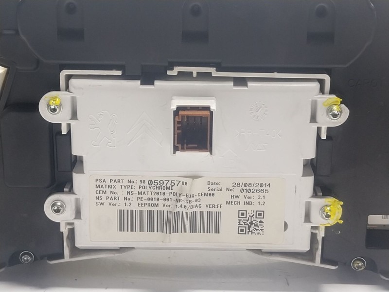 Recambio de cuadro instrumentos para peugeot 508 i (8d_) 1.6 hdi referencia OEM IAM  9805975780 