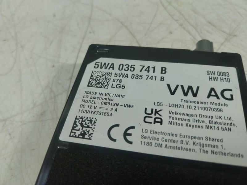 Recambio de modulo electronico para volkswagen golf viii (cd1, da1) 1.5 tsi referencia OEM IAM  5WA035741B 