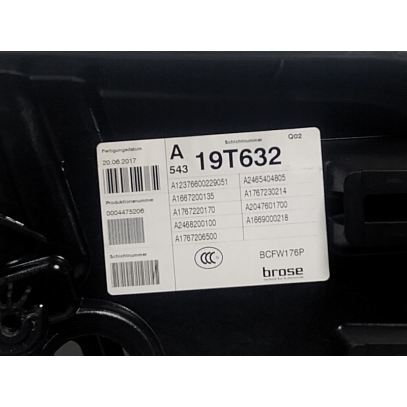 Recambio de elevalunas delantero izquierdo para mercedes-benz clase a (w176) a 200 (176.043) referencia OEM IAM  A1667200135 