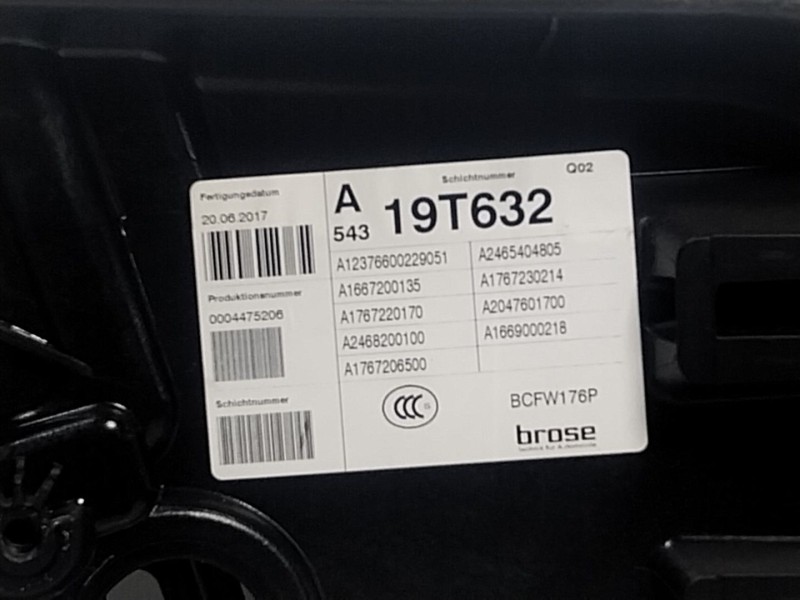 Recambio de elevalunas delantero izquierdo para mercedes-benz clase a (w176) a 200 (176.043) referencia OEM IAM  A1667200135 