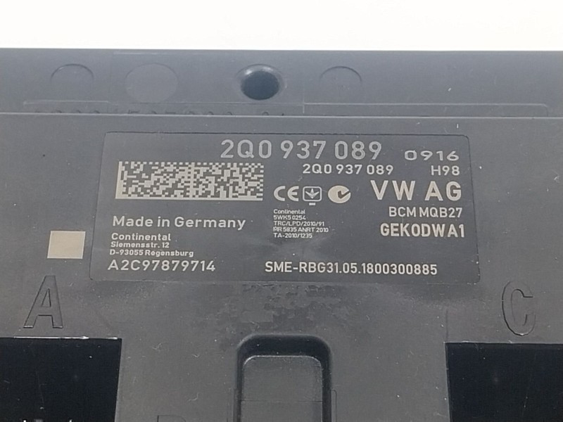 Recambio de modulo electronico para seat arona (kj7, kjp) 1.0 tsi referencia OEM IAM  2Q0937089 