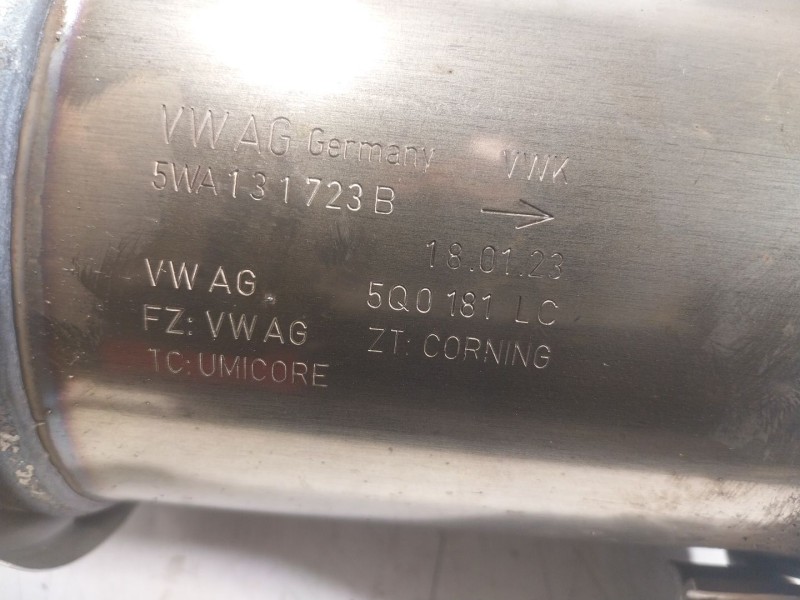 Recambio de catalizador para volkswagen golf viii (cd1, da1) 1.5 tsi referencia OEM IAM  5WA131723B 