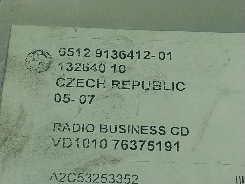 Recambio de sistema audio / radio cd para mini mini descapotable (r52) cooper referencia OEM IAM  9136412 