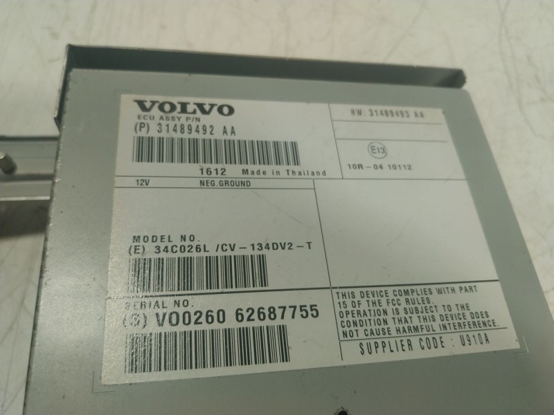 Recambio de modulo electronico para volvo v60 ii (225) b4 mild-hybrid referencia OEM IAM  31489492AA 