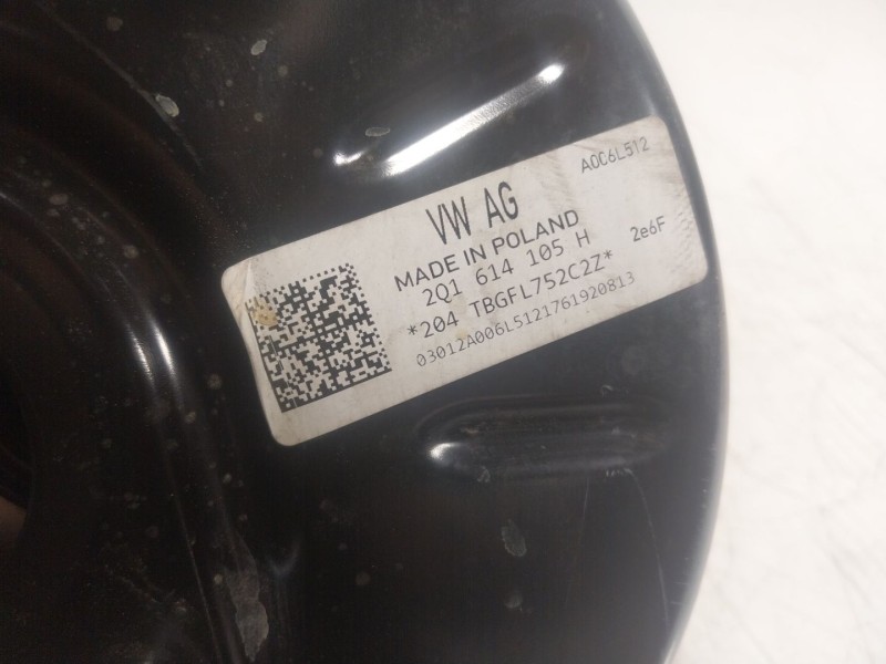 Recambio de servofreno para volkswagen polo vi (aw1, bz1, ae1) 1.0 tsi referencia OEM IAM 2Q1614106E 2Q1614105H 