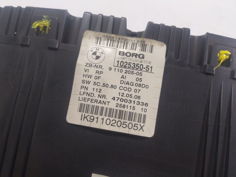 Recambio de cuadro instrumentos para bmw 3 (e90) 320 d referencia OEM IAM 62109316127 102535051 