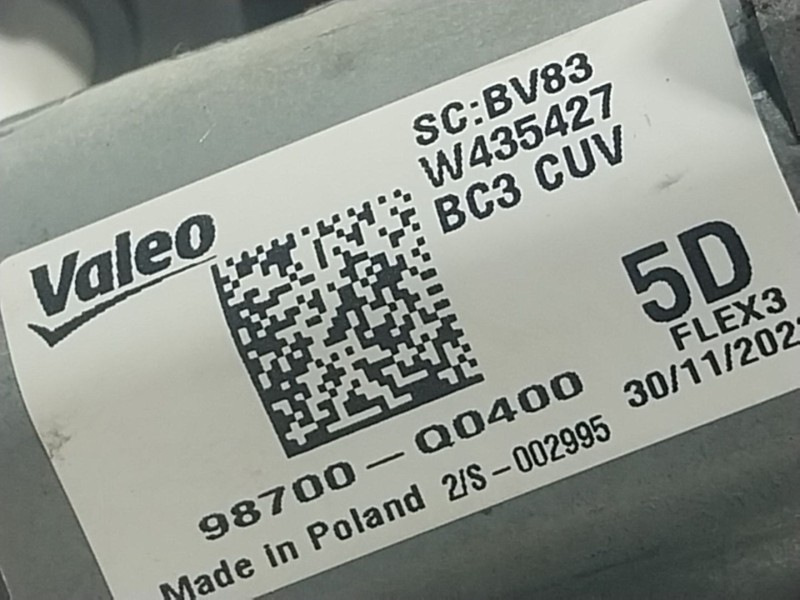 Recambio de motor limpia trasero para hyundai bayon (bc3) 1.0 t-gdi referencia OEM IAM  98700Q0400 
