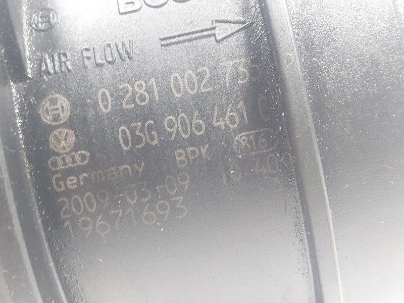 Recambio de caudalimetro para volkswagen golf vi (5k1) 2.0 tdi referencia OEM IAM 03G906461C 03G906461C 