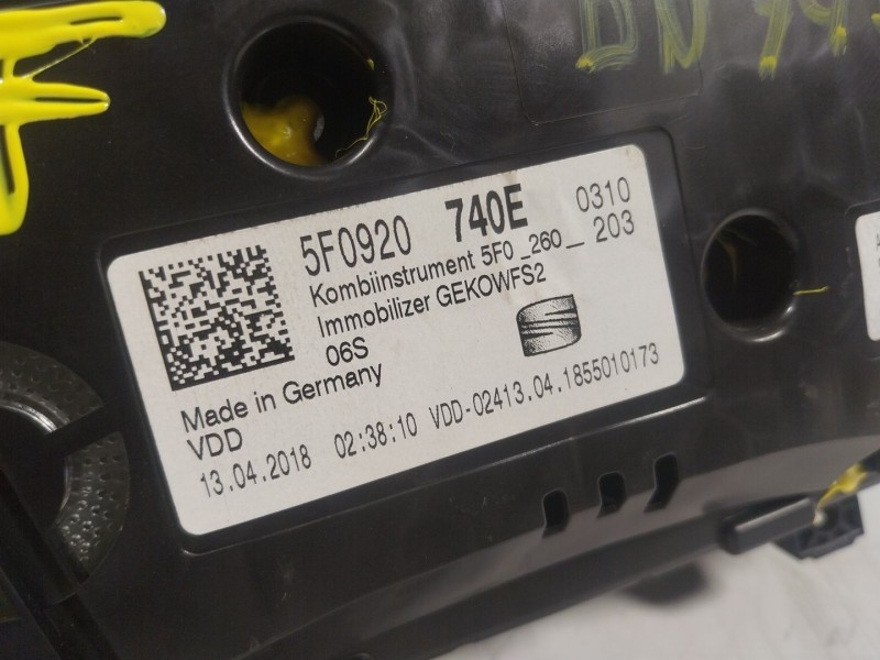 Recambio de cuadro instrumentos para seat leon (5f1) 1.2 tsi referencia OEM IAM 5F0920740E 5F0920740E 