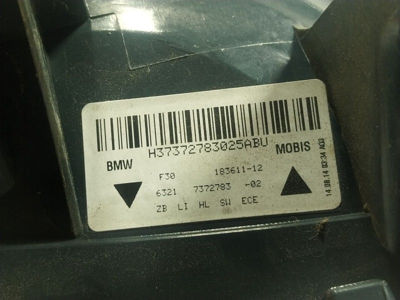 Recambio de piloto trasero izquierdo para bmw 3 (f30, f80) 320 d referencia OEM IAM  7372783 