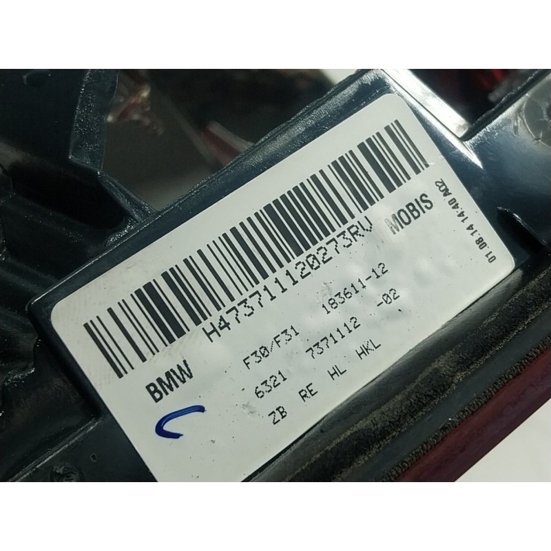 Recambio de piloto trasero derecho interior para bmw 3 (f30, f80) 320 d referencia OEM IAM  7371112 