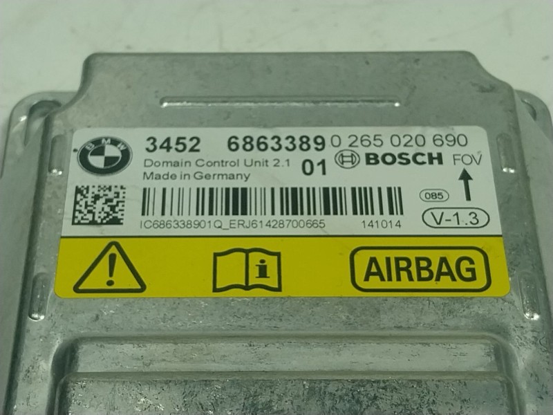 Recambio de centralita airbag para bmw 3 (f30, f80) 320 d referencia OEM IAM 34526887752 6863389 