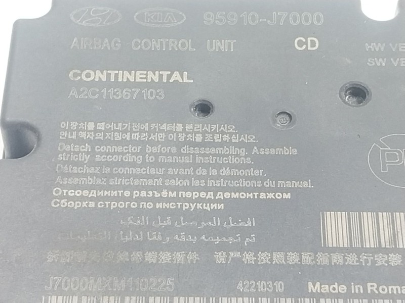 Recambio de centralita airbag para kia xceed (cd) 1.0 t-gdi referencia OEM IAM 95910J7000 95910J7000 