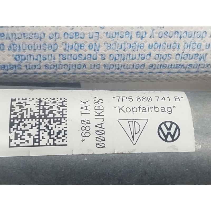 Recambio de airbag cortina delantero izquierdo para porsche cayenne (92a) 3.0 diesel referencia OEM IAM  7P5880741B 