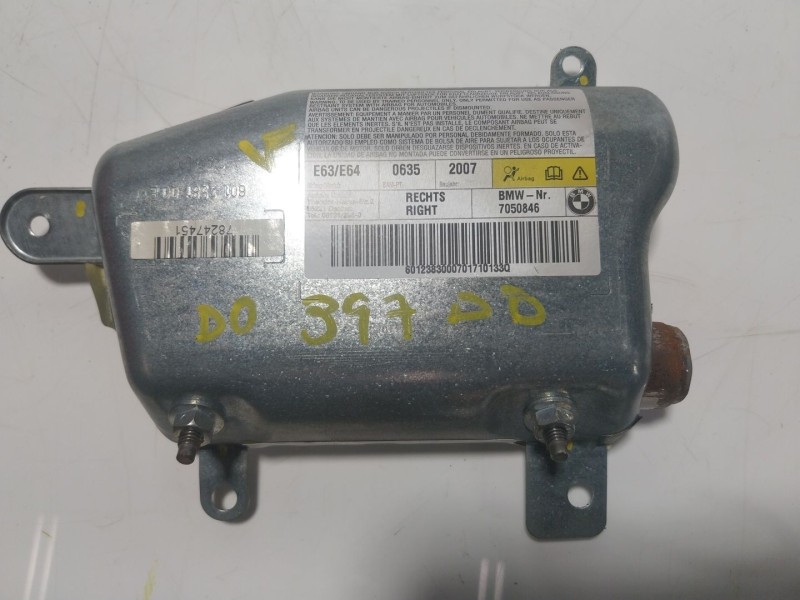 Recambio de airbag lateral delantero derecho para bmw 6 (e63) 630 i referencia OEM IAM  601190500C 
